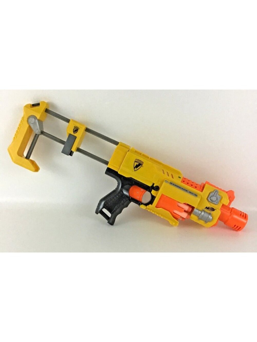 Nerf N-Strike Barricade RV-10 Soft Dart Blaster Gun w Darts Lot 2009 Hasbro Toy